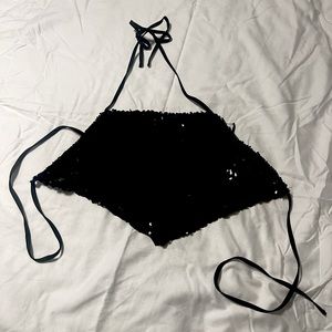 Sequin Halter Top